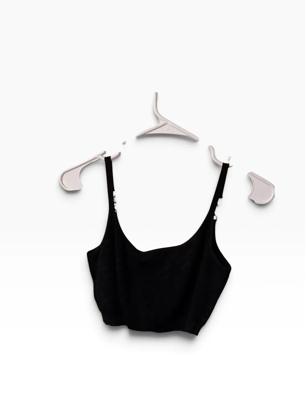Versace Black Cropped Tank with Gold Medusa Head Straps